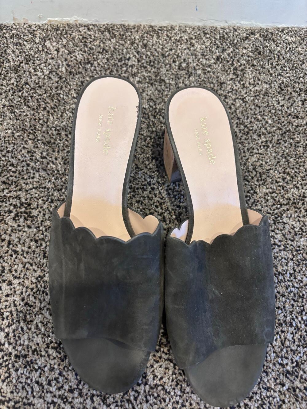 Kate Spade Green Suede Mule